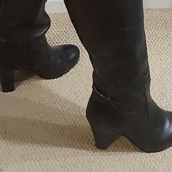 Leather Wide Calf/Width Tall Boots - Picture 7 of 9
